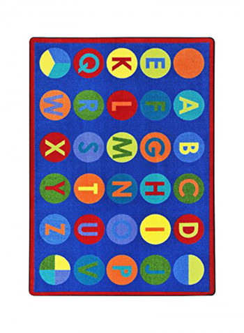 Kid Essentials Early Childhood Alpha-Dots Area Rug Multicolour 162.56 x 233.68inch