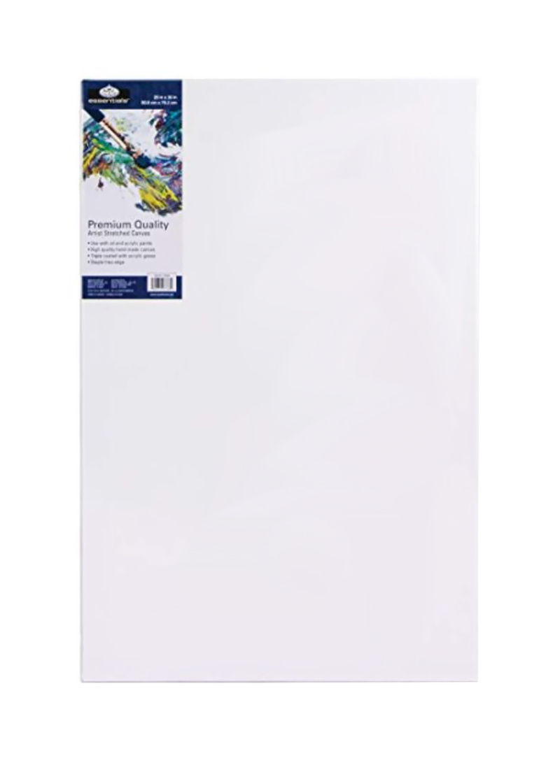 Essential Premium Stretched Canvas,20x2x30 Inch White