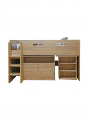 Tangled Bunk Bed Oak - Natural 198 x 126 x 120centimeter