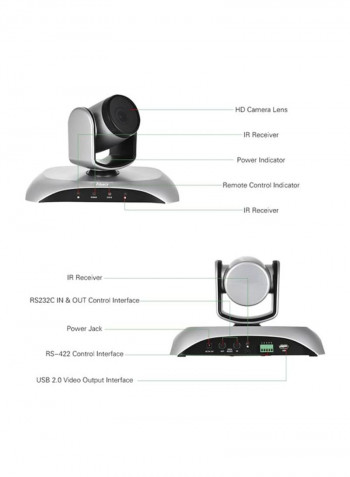 1080P HD USB Video Conference Camera Auto Focus 3X Optical Zoom Auto Scan Plug-N-Play With IR Remote Control