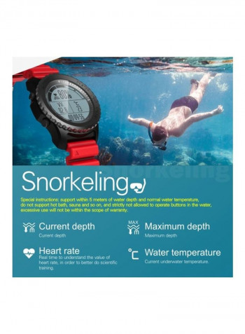 Waterproof Smartwatch Red/Black