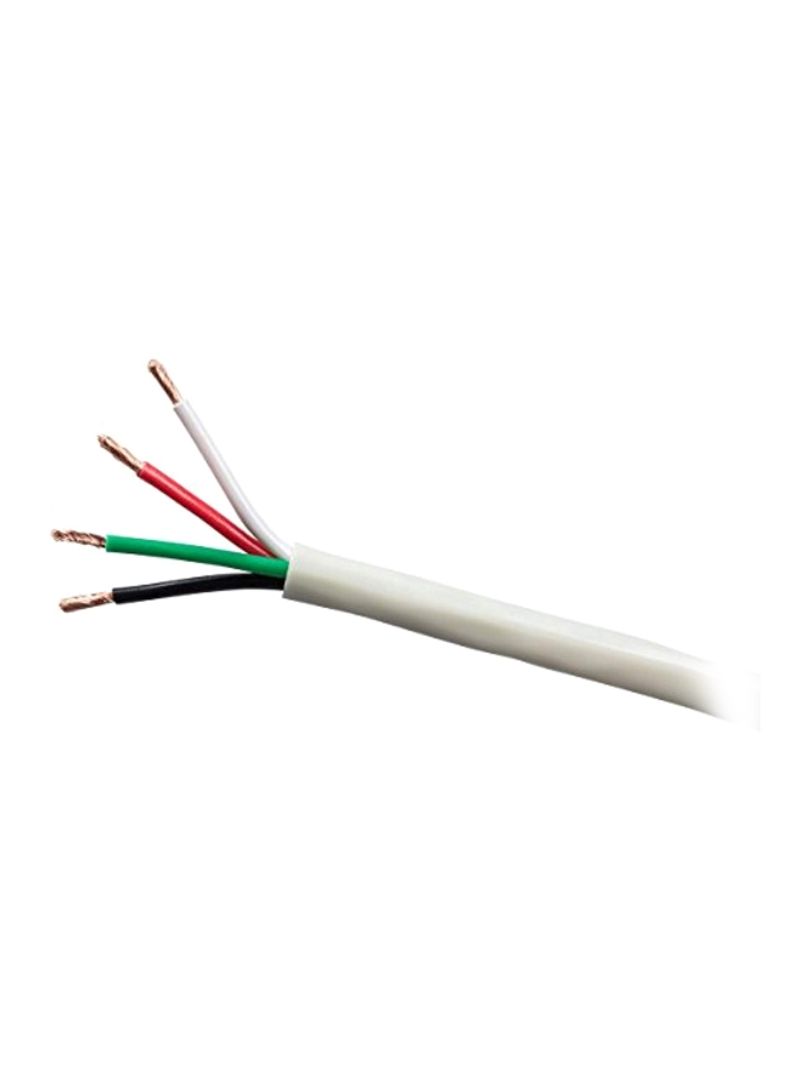 4-Conductor Speaker Cable 1000feet White