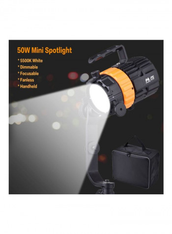 Pulsar5 Mini LED Photography Spotlight 14x12.7x13.5centimeter Black/Yellow