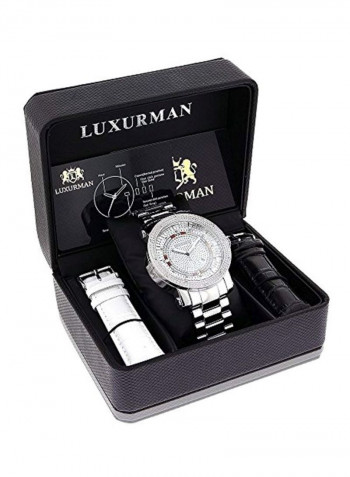 Men's Water Resistant Stainless Steel Analog Watch 2207