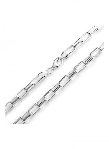925 Sterling Silver Anchor Link Necklace