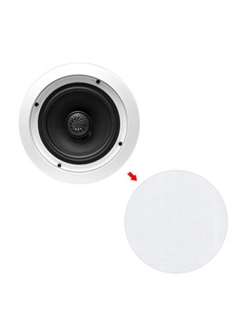 2-Piece Wall Mount Speaker PDIC80T White
