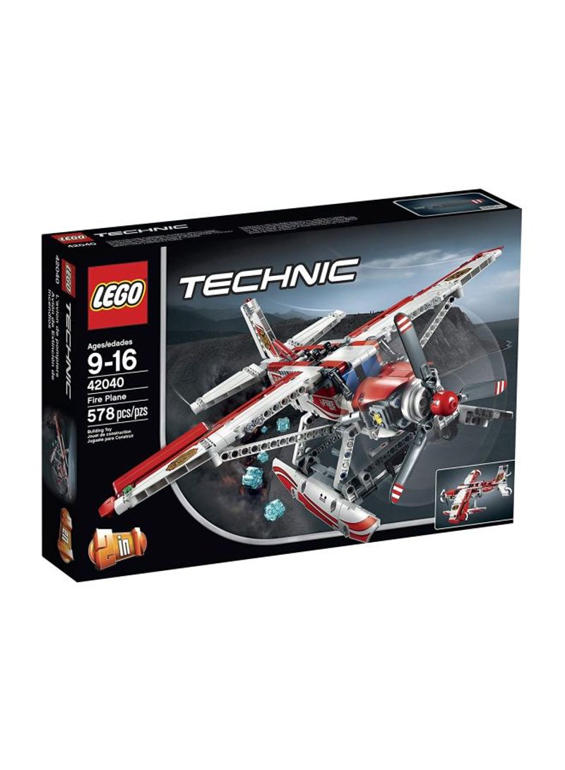 578-Piece Technic Fire Plane Building Set 42040