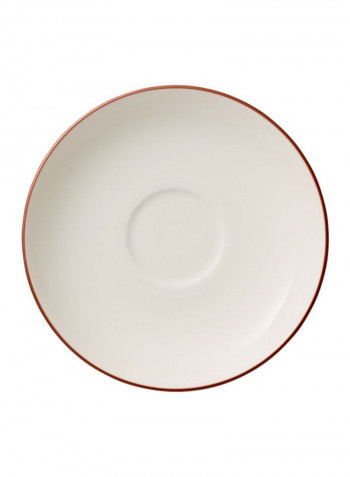 12-Piece Anmut Rosewood Espresso Cup And Saucer Set White/Brown