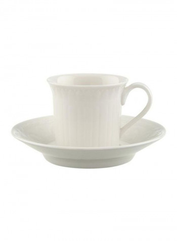 12-Piece Cellini Espresso Cup And Saucer Set Off White