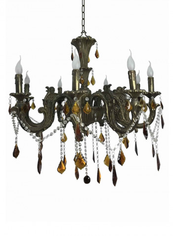 Crystal Chandelier Grey/Gold/Clear 850x900millimeter