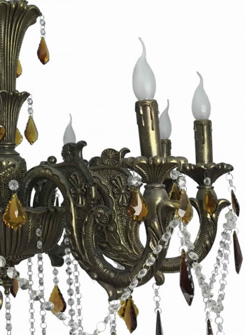Crystal Chandelier Grey/Gold/Clear 850x900millimeter