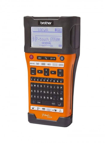 Industrial P-Touch Wireless Label Maker 5 x 3.7 x 9.8inch Orange/Grey