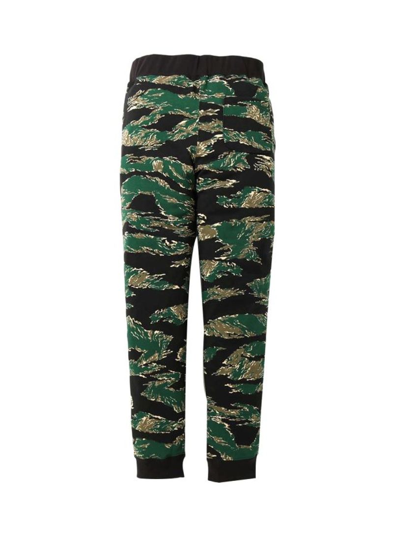 Tiger Printed Sweatpants Green/Black/Beige