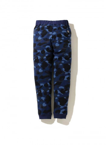 Tiger Printed Sweatpants Navy Blue/Yellow/Red