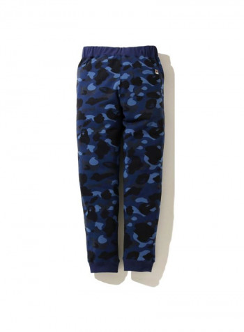 Tiger Printed Sweatpants Navy Blue/Yellow/Red