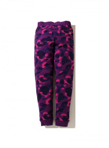 Tiger Printed Sweatpants Purple/Pink/Yellow