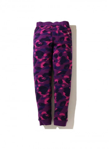 Tiger Printed Sweatpants Purple/Pink/Yellow