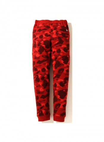 Tiger Printed Sweatpants Red/Yellow/Black