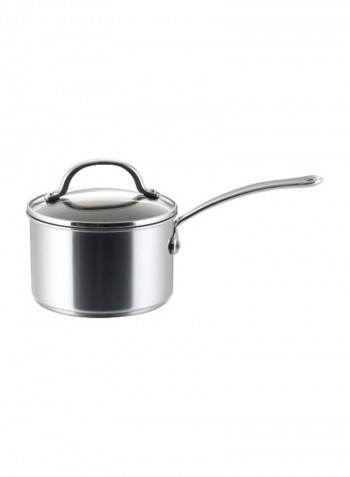 10-Piece Cookware Pot And Pan Set Silver