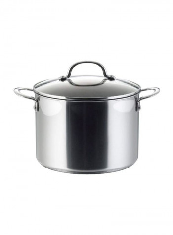 10-Piece Cookware Pot And Pan Set Silver