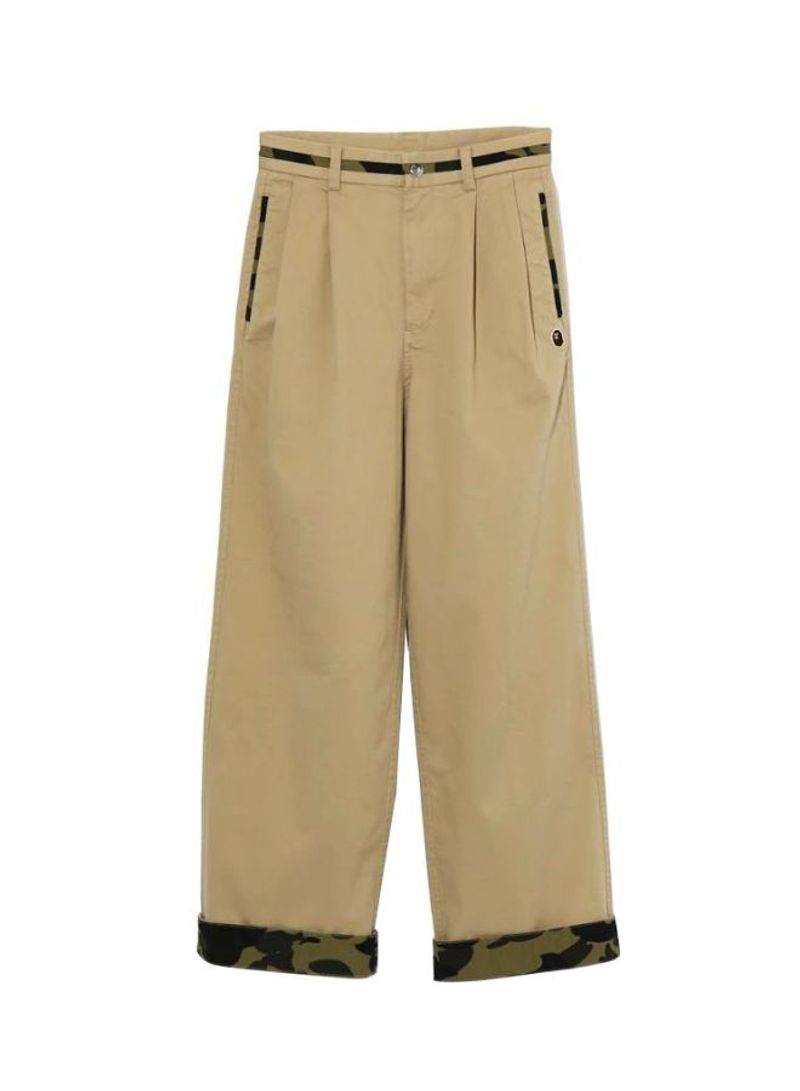 1st Camo Line Regular Fitted Chino Pants Beige