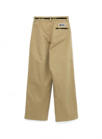 1st Camo Line Regular Fitted Chino Pants Beige