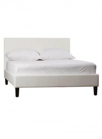 Modern Platform Bed Without Mattress White 200 x 200centimeter