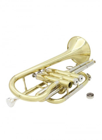 Bb Flat Cornet Brass Trumpet With Accessories