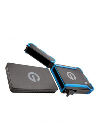 Portable External Hard Drive 1TB Black/Blue