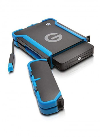 Portable External Hard Drive 1TB Black/Blue
