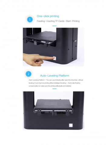 M1 Desktop 3D Printer Kit - US Plug 24x19x15centimeter Black