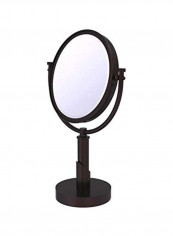 Tribecca Collection Vanity Top 4X Magnification Make-Up Mirror Clear/Brown 8inch