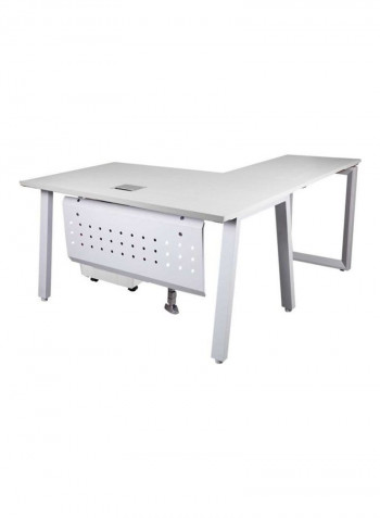 Modern Workstation White 75x75x180cm