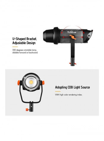 TL-150COB LED Studio Video Light Grey/Black