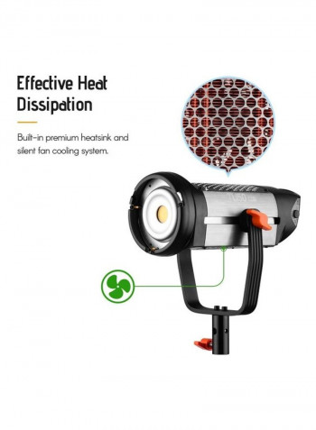 TL-150COB LED Studio Video Light Grey/Black