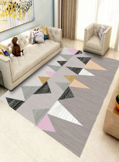 Triangle Shape Living Room Carpet Multicolour 200x300centimeter