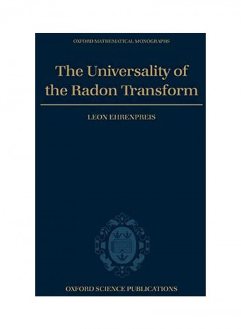 The Universality Of The Radon Transform Hardcover