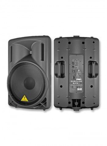 2-Way PA Speaker System With Woofer B215D Black