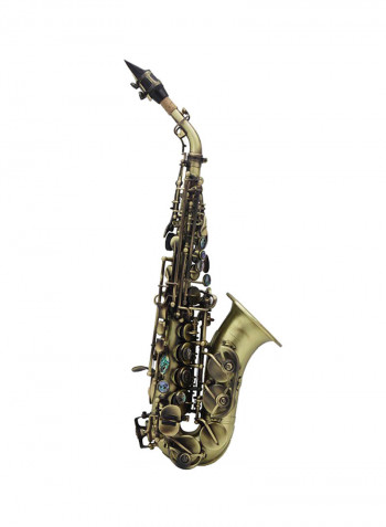 Vintage Style Soprano Saxophone Sax Set