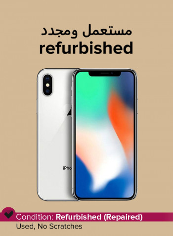 Refurbished - iPhone X With FaceTime Silver 256GB 4G LTE