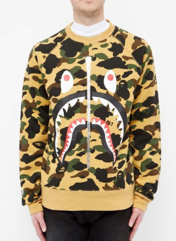 1st Camo Shark Crewneck Sweatshirt Multicolour