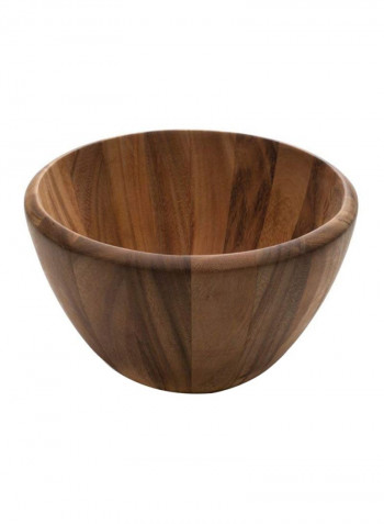 Extra Large Madera Salad Bowl Brown 12x7inch