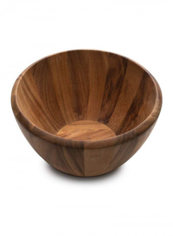 Extra Large Madera Salad Bowl Brown 12x7inch