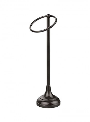 1-ring Towel Holder Black 6x5.5x20inch
