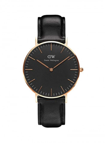 Men's Leather Analog Watch DW00100139