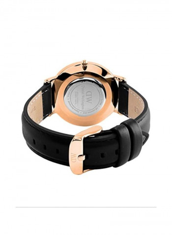 Men's Leather Analog Watch DW00100139