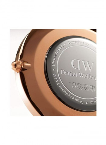 Men's Leather Analog Watch DW00100139