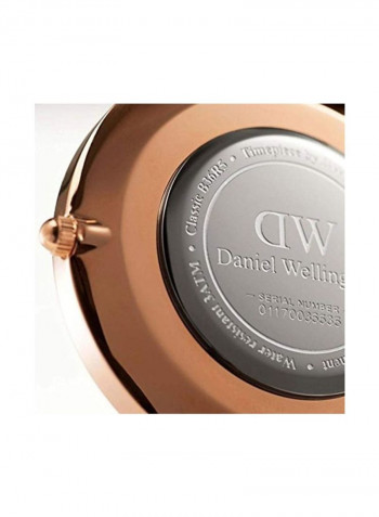 Men's Leather Analog Watch DW00100139