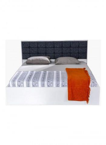Reflection King Bed White/Grey 180x200centimeter