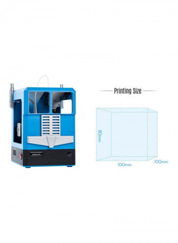 CR-100 Desktop 3D Printer 34x25x23centimeter Blue/Black